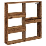 vidaXL Armoire murale vieux bois 80x15x80 cm bois d'ingénierie