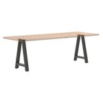 vidaXL Pieds de table à manger en forme de A 2 pièces Anthracite 60 x (72-73) cm Acier