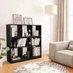 vidaXL Bibliothèque Noir 97 5x29 5x100 cm Bois d'ingénierie
