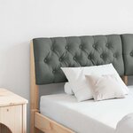 vidaXL Tête de lit capitonnée Gris foncé 150 cm Pin massif