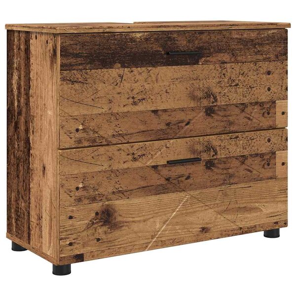 vidaXL Cabinet de salle de bain Bois Ancien 76 5 x 35 x 64 cm