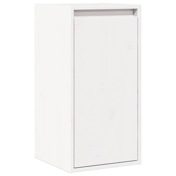 vidaXL Armoire murale Blanc 30x30x100 cm Bois de pin massif