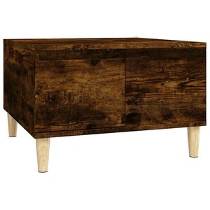 vidaXL Table basse chêne fumé 55x55x36 5 cm bois d'ingénierie