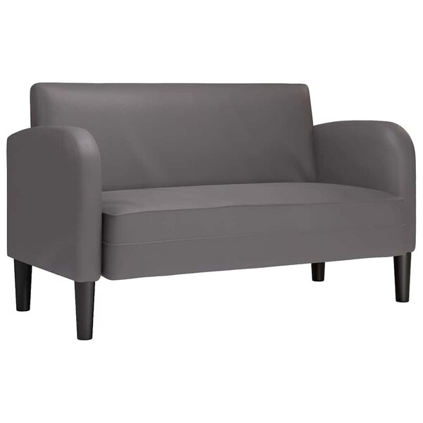 vidaXL Canapé causeuse gris 110 cm similicuir