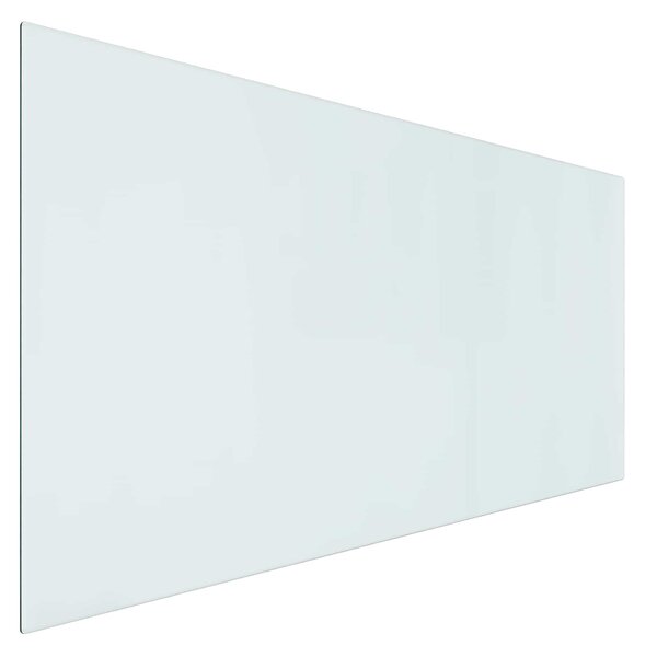 vidaXL Plaque en verre de cheminée Transparent 120 x 60 cm Verre