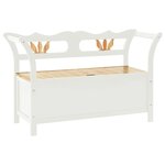 Banc banquette 107 x 45 x 75 5 cm bois de sapin solide blanc 02_0010942