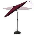vidaXL Parasol de jardin avec lumières LED et base 200 x 300 cm