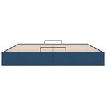 VidaXL Cadre de lit ottoman sans matelas bleu 180x200 cm tissu