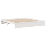 vidaXL Lit bibliothèque sans matelas blanc 180x200 cm bois pin massif