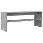 vidaXL Meuble TV Gris Sonoma 100 x 30 x 40 cm Bois d'ingénierie