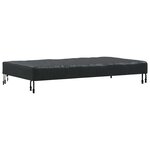 vidaXL Housse de Table Uni Noir 152 x 92 x 15 cm tissu