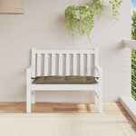 vidaXL Coussin de banc de jardin taupe mélangé 100x50x7 cm tissu
