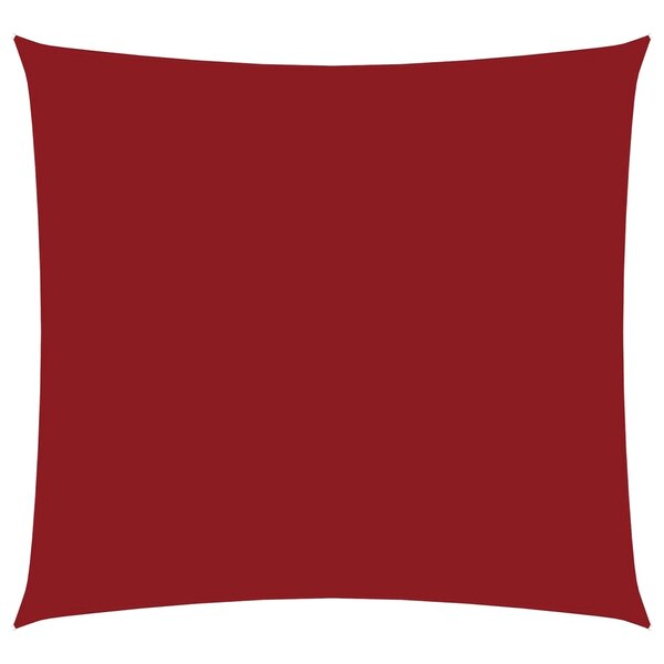 vidaXL Voile de parasol Tissu Oxford carré 2 5x2 5 m rouge