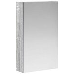 vidaXL Armoire Miroir de Salle de Bain Gris Sonoma 30 x 10 5 x 50 cm