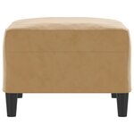 vidaXL Repose-pied Marron 70x55x41 cm Velours