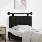 vidaXL Tête de lit suspendue Noir Simili cuir