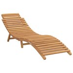 vidaXL Transat de jardin Marron 198 x 55 x 58 5 cm Bois de teck massif