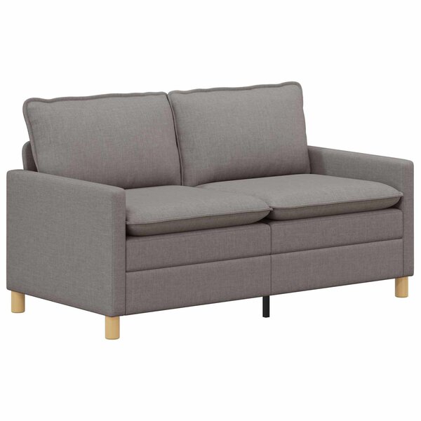 vidaXL Canapé Taupe 156 x 81 x 87 5 cm Tissu