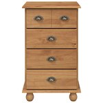 vidaXL Commode 'ASKIM'Marron 45 8x40x79 cm Bois massif Pin