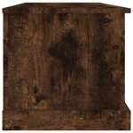 vidaXL Boîte de rangement chêne fumé 70x40x38 cm bois d'ingénierie