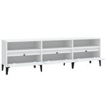 vidaXL Meuble TV blanc 150x30x44 5 cm bois d'ingénierie