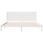 vidaXL Cadre de lit extra long sans matelas 200x220 cm bois massif