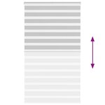 vidaXL Store zèbre gris clair largeur du tissu 115 9 cm polyester