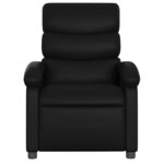 vidaXL Fauteuil de massage inclinable électrique noir similicuir