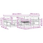 vidaXL Ensemble de canapés d'extérieur 7 pc Blanc et crème
