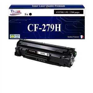 T3AZUR -Toner compatible avec HP CF279A XL (79A) pour HP LaserJet Pro M12a  M12w  M26a  M26nw