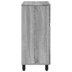 vidaXL Unité de vanité de salle de bain Sonoma gris 60 x 35 x 80 cm