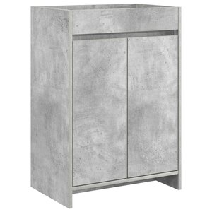 vidaXL Meuble sous lavabo de salle de bain Gris béton