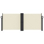 vidaXL Auvent latéral rétractable crème 100x600 cm