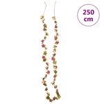 vidaXL Guirlandes de fleurs de Noël 6 Pièces rouge rosé 250 cm