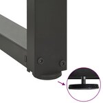 vidaXL Pieds de table de bar en forme de T  2 pièces  anthracite  40 x 35 x (110-111) cm  acier