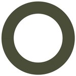 vidaXL Anneau d'arbre plat Vert olive Ø60 / 90 cm Acier