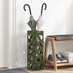 vidaXL Porte-parapluie Olive 15 5 x 15 5 x 49 cm Acier