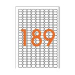 Etiquettes blanches 16 feuilles A5 9x13 mm 3024 pièces