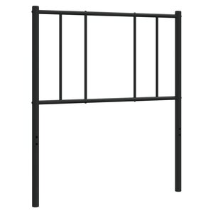 vidaXL Tête de lit métal noir 100 cm