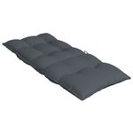 vidaXL Coussins de chaise à dossier haut lot de 6 anthracite