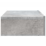 vidaXL Meuble TV avec éclairage LED gris béton 60x35x15 5 cm