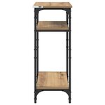 vidaXL Table d'appoint avec étagère Chêne artisanal 40 x 30 x 75 cm