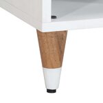 vidaXL Meuble TV 80x33 5x46 cm bois massif de manguier