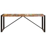 vidaXL Table à dîner 200x100x75 cm Bois de récupération solide