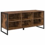 vidaXL Cabinet à chaussures avec stockage Chêne Fumé 60 x 35 x 44 cm