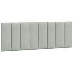 vidaXL Cadre de lit sans matelas Hanko gris clair 140x190 cm velours