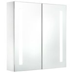 vidaXL Armoire de salle de bain à miroir LED 60x14x62 cm