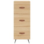 vidaXL Buffet haut Chêne sonoma 34 5x34x180 cm Bois d'ingénierie