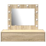 vidaXL Table de Toilette Marron 83 x 40 x 70 cm Bois d'ingénierie