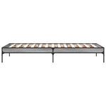 vidaXL Cadre de lit sans matelas sonoma gris 90x200 cm